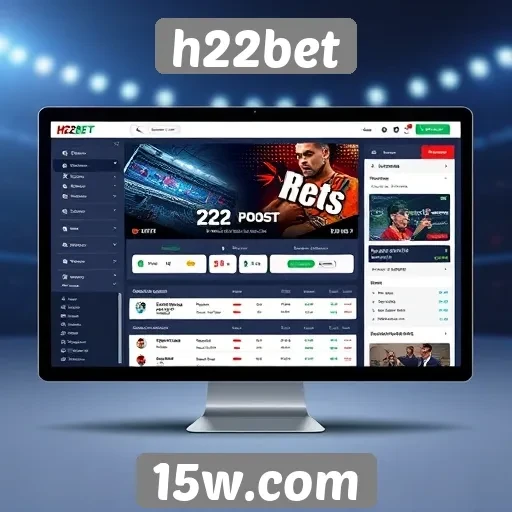 Interface do h22bet é amigável e intuitiva